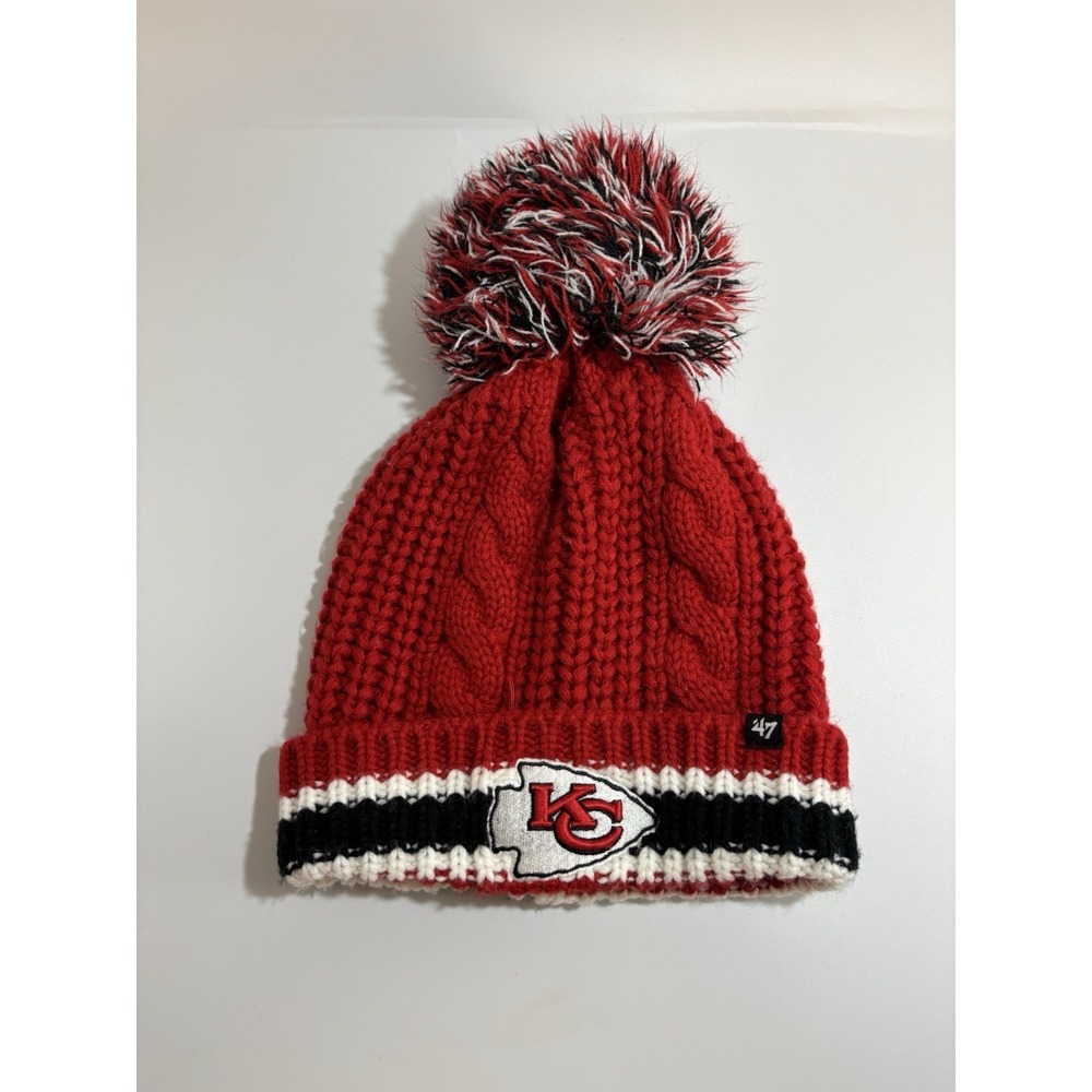 Kansas City Chiefs Knit‎ Pom Beanie Red 0655